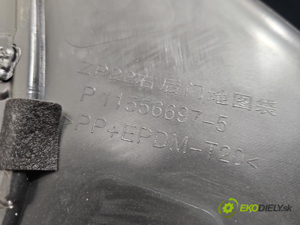 MG MG3  24- 1.5 16V 116 HP manual 85 kW 1495 cm3 5- Čalounictví: dvere zadné pravé