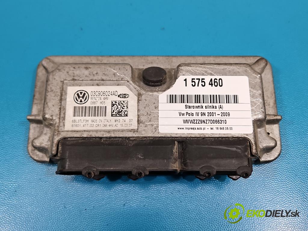 Vw Polo IV 9N 2001-2009 1.4 16V 80 HP manual 59 kW 1390 cm3 5- riadiaca jednotka motora 03C906024AD