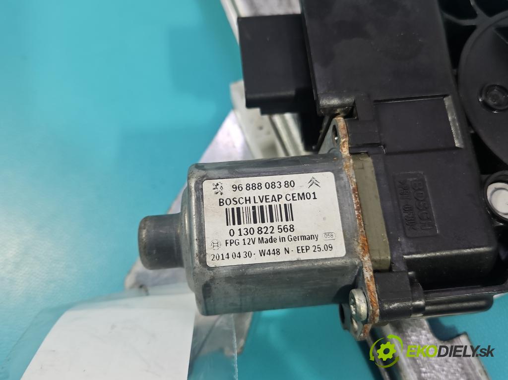 Peugeot 508 I 2010-2018 2.0 hdi 150 hp manual 110 kW 1997 cm3 5- mechanismus stahování zadní pravý 9688808380