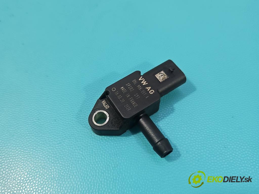 Audi A4 B9 2015-2024 2.0 TDI 190 HP automatic 140 kW 1968 cm3 5- snímač tlak: výfukové 05L906051A