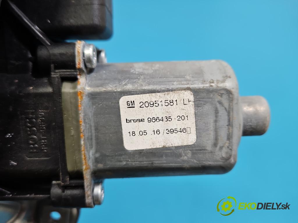 Opel Insignia A 2008-2017 2.0 cdti B20DTH 170 hp automatic 125 kW 1956 cm3 5- mechanismus stahování přední levý 966431-200