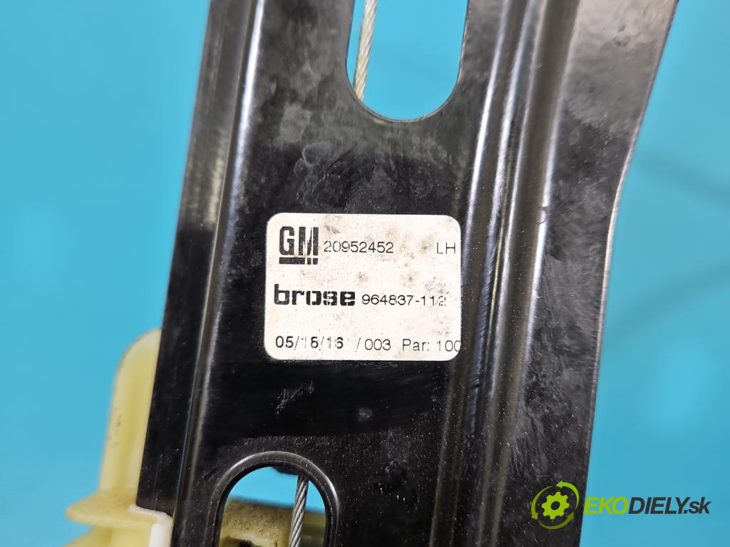 Opel Insignia A 2008-2017 2.0 cdti B20DTH 170 hp automatic 125 kW 1956 cm3 5- mechanismus stahování přední levý 966431-200