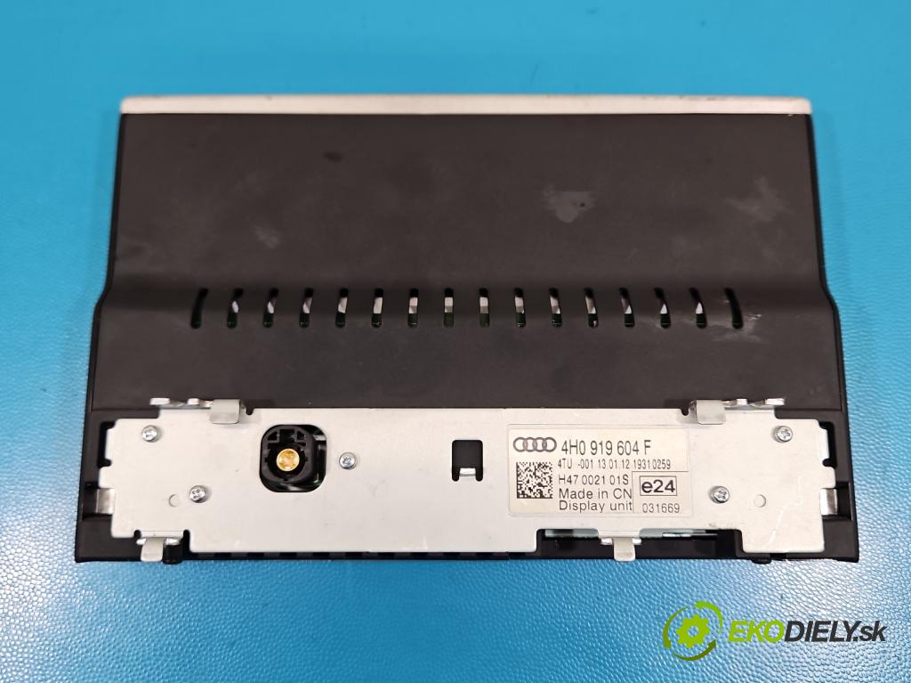 Audi A8 D4 2009-2017 2.0 TFSI 211KM automatic 155 kW 1984 cm3 4- displej 4H0919604F (Přístrojová deska)