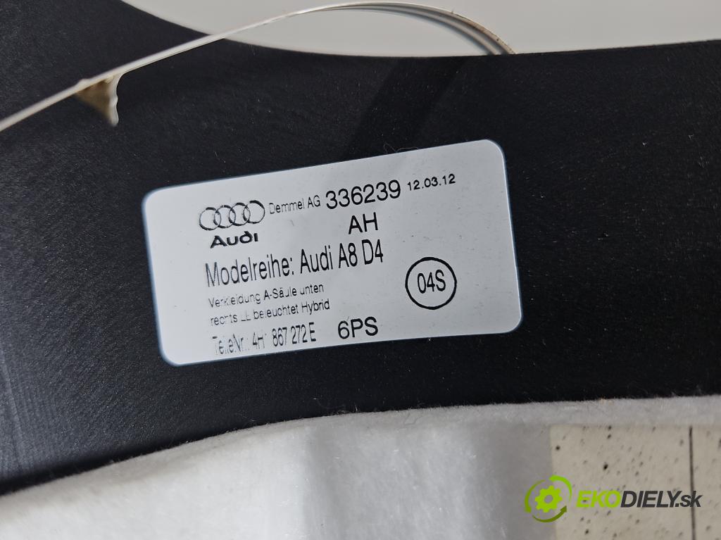 Audi A8 D4 2009-2017 2.0 TFSI 211KM automatic 155 kW 1984 cm3 4- lišta ozdobná vnitŕní: 4H0864607J