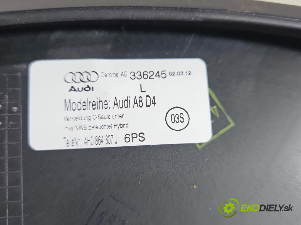 Audi A8 D4 2009-2017 2.0 TFSI 211KM automatic 155 kW 1984 cm3 4- lišta ozdobná vnitŕní: 4H0864607J