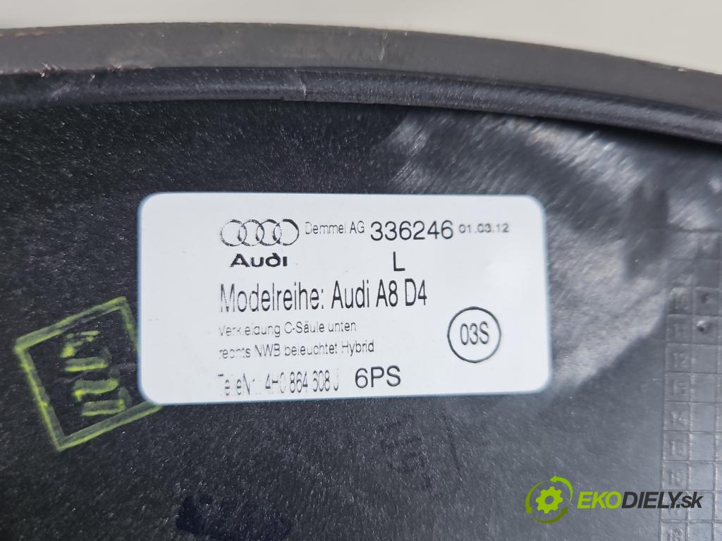 Audi A8 D4 2009-2017 2.0 TFSI 211KM automatic 155 kW 1984 cm3 4- lišta ozdobná vnitŕní: 4H0864607J