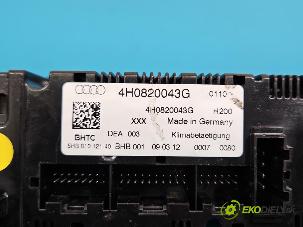 Audi A8 D4 2009-2017 2.0 TFSI 211KM automatic 155 kW 1984 cm3 4- panel kúrenia 4H0820043G
