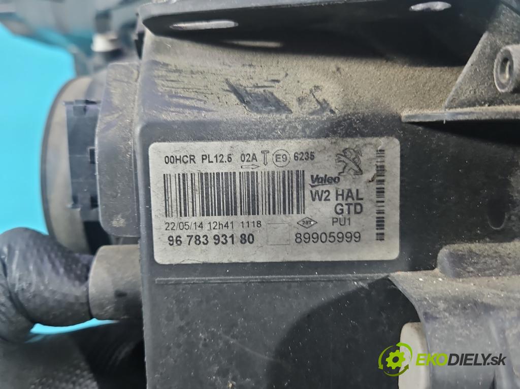 Peugeot 508 I 2010-2018 2.0 hdi 150 HP manual 110 kW 1997 cm3 5- Reflektor: ľavý 9678393180 (Kľučka dverí ostatné)