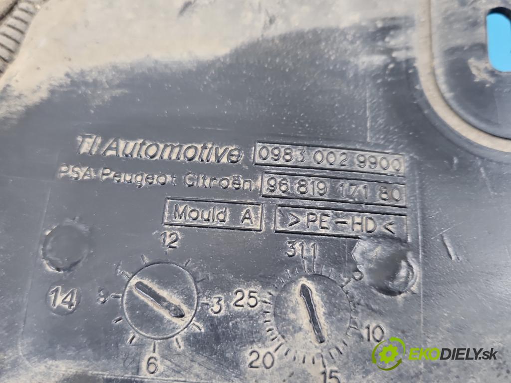 Peugeot 508 I 2010-2018 2.0 hdi 150 HP manual 110 kW 1997 cm3 5- Nádrž: tekutina: FAP DPF 9681917180