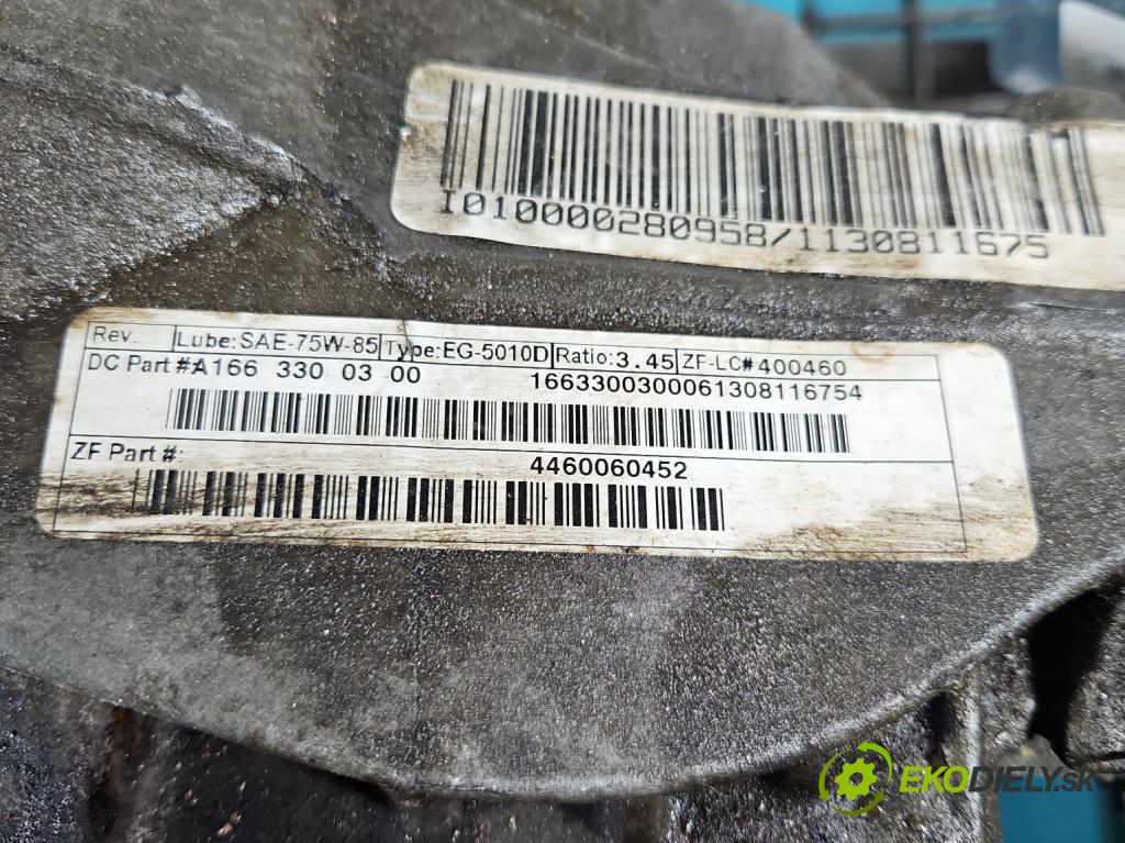 Mercedes GL II X166 2012-2015 4.7 V8 278928 340KM: automatic 250 kW 4663 cm3 5- Most: predný A1663300300