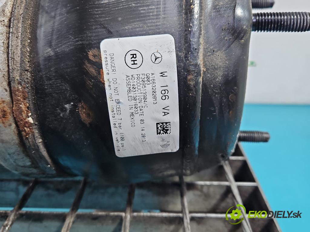 Mercedes GL II X166 2012-2015 4.7 V8 278928 340KM: automatic 250 kW 4663 cm3 5- tlmič predné pravý A1663233100 (Kľučka dverí ostatné)