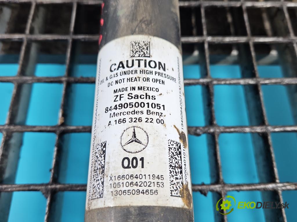 Mercedes GL II X166 2012-2015 4.7 V8 278928 340KM: automatic 250 kW 4663 cm3 5- tlmič zadné ľavý A1663262200 (Kľučka dverí ostatné)