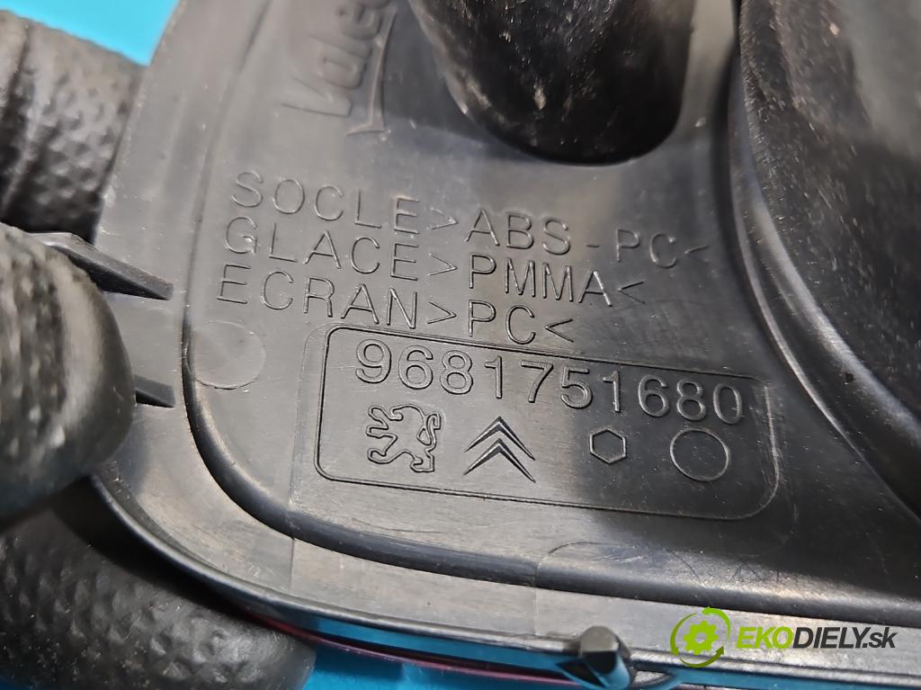 Citroen C3 Picasso 2008-2017 1.6 hdi 109 HP manual 80 kW 1560 cm3 5- svetlo / reflektor zadné ľavé nárazník 9681751680
