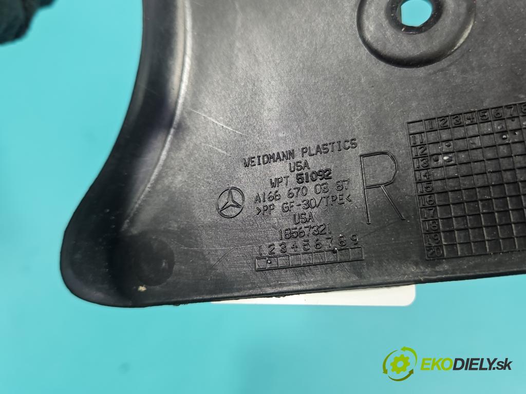 Mercedes GL II X166 2012-2015 4.7 V8 278928 340KM: automatic 250 kW 4663 cm3 5- kryt plast A1666700387