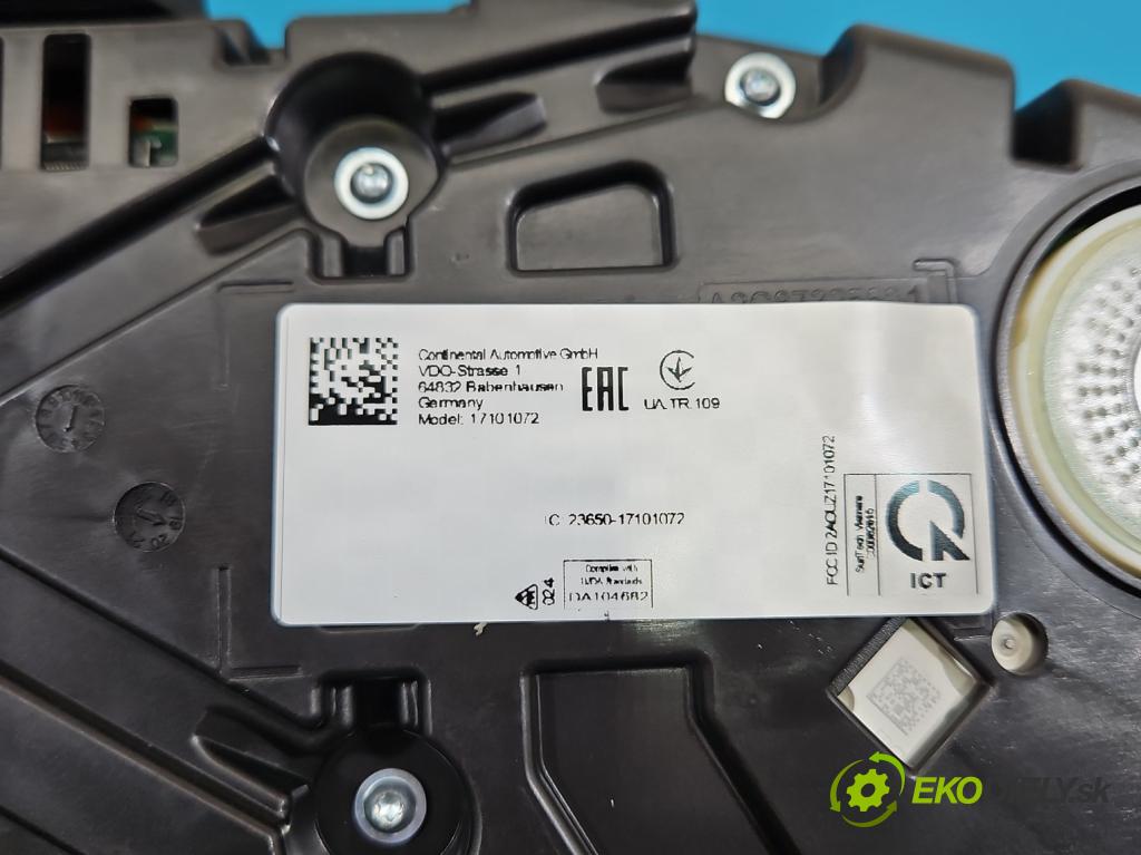 Skoda Fabia III 2014- 2021 1.0 TSI 95 HP manual 70 kW 999 cm3 5- prístrojovka/ budíky 6V0920740D (Prístrojová doska)