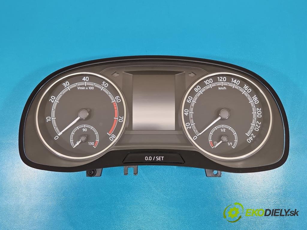 Skoda Fabia III 2014- 2021 1.0 TSI 95 HP manual 70 kW 999 cm3 5- prístrojovka/ budíky 6V0920740D (Prístrojová doska)