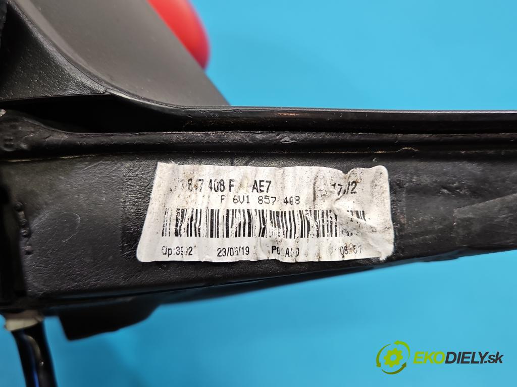 Skoda Fabia III 2014- 2021 1.0 TSI 95 HP manual 70 kW 999 cm3 5- zrkadlo pravé  (Kľučka dverí ostatné)