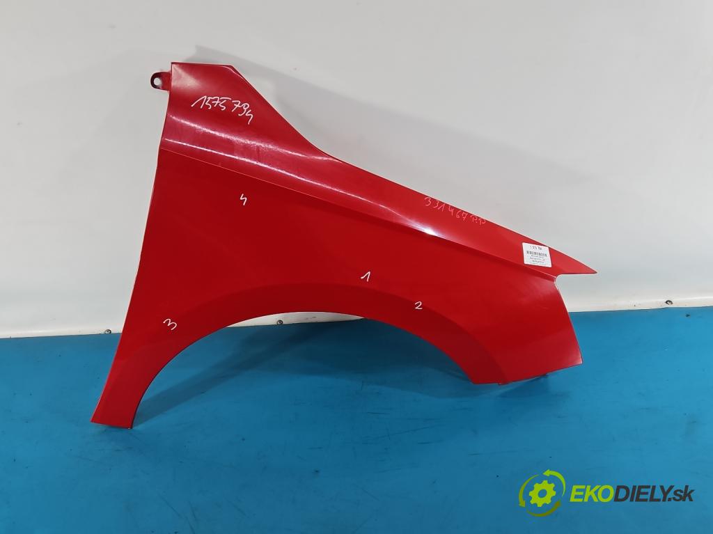 Skoda Fabia III 2014- 2021 1.0 TSI 95 HP manual 70 kW 999 cm3 5- blatník predné pravý  (Kľučka dverí ostatné)