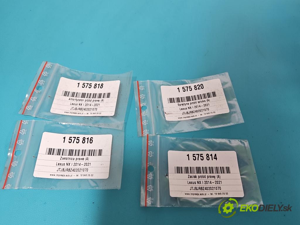 Lexus NX I 2014-2021 2.5 16V 155 HP automatic 114 kW 2494 cm3 5- brzdič predné pravý  (Kľučka dverí ostatné)
