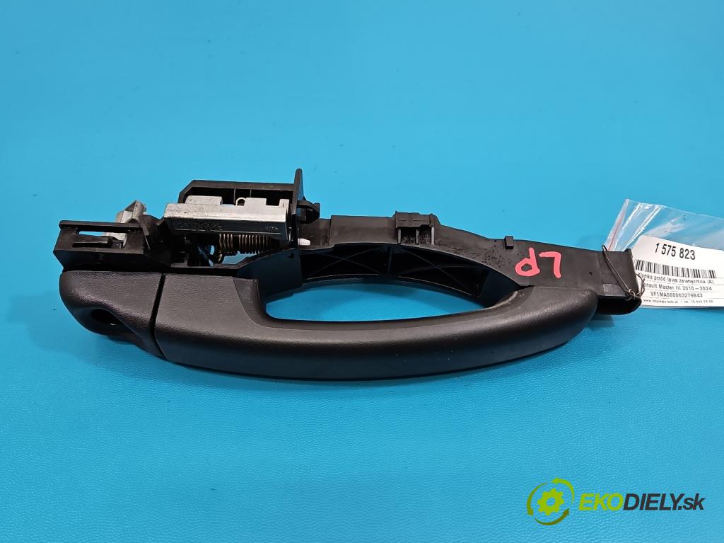 Renault Master III 2010-2024 2.3 dci 131 HP manual 96 kW 2299 cm3 5- rukoväť predné ľavé mimo: PR0007712 (Kľučka dverí vonkajšia predná ľavá)