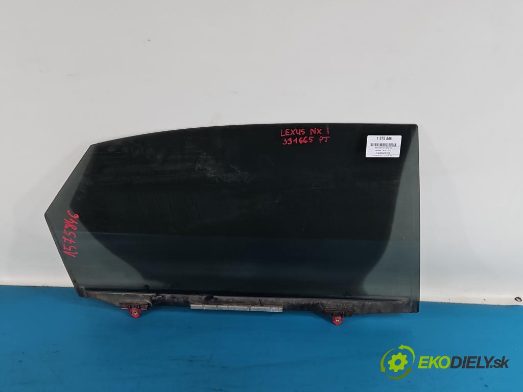 Lexus NX I 2014-2021 2.5 16V 155 hp automatic 114 kW 2494 cm3 5- sklo dveře zadní pravé 