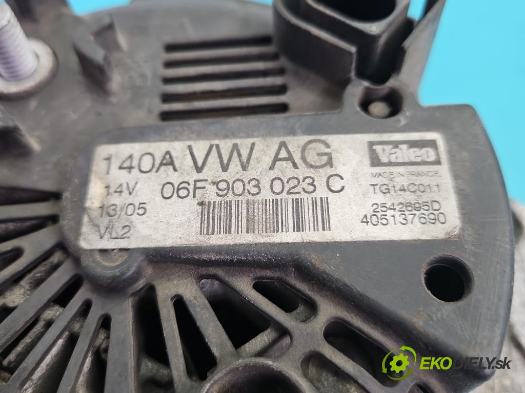 Vw Golf V 2003-2009 1.9 tdi 105 HP manual 77 kW 1896 cm3 5- Alternator 06F903023C (Alternátor)