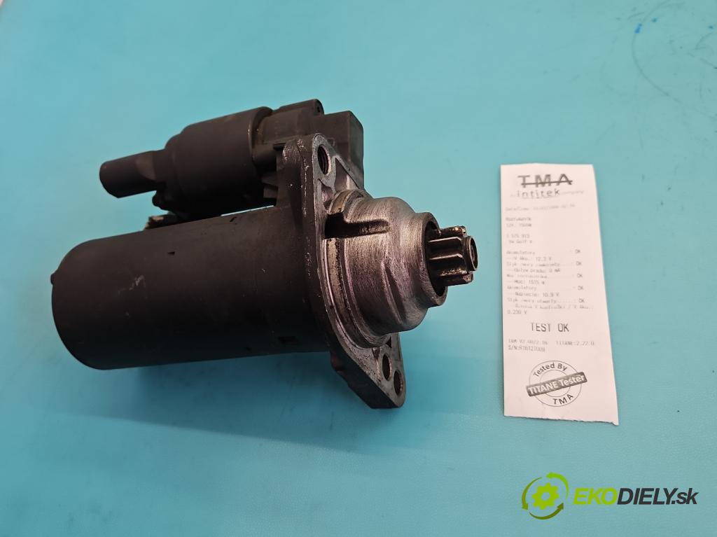 Vw Golf V 2003-2009 1.9 tdi 105 HP manual 77 kW 1896 cm3 5- štartér  (Štartér)