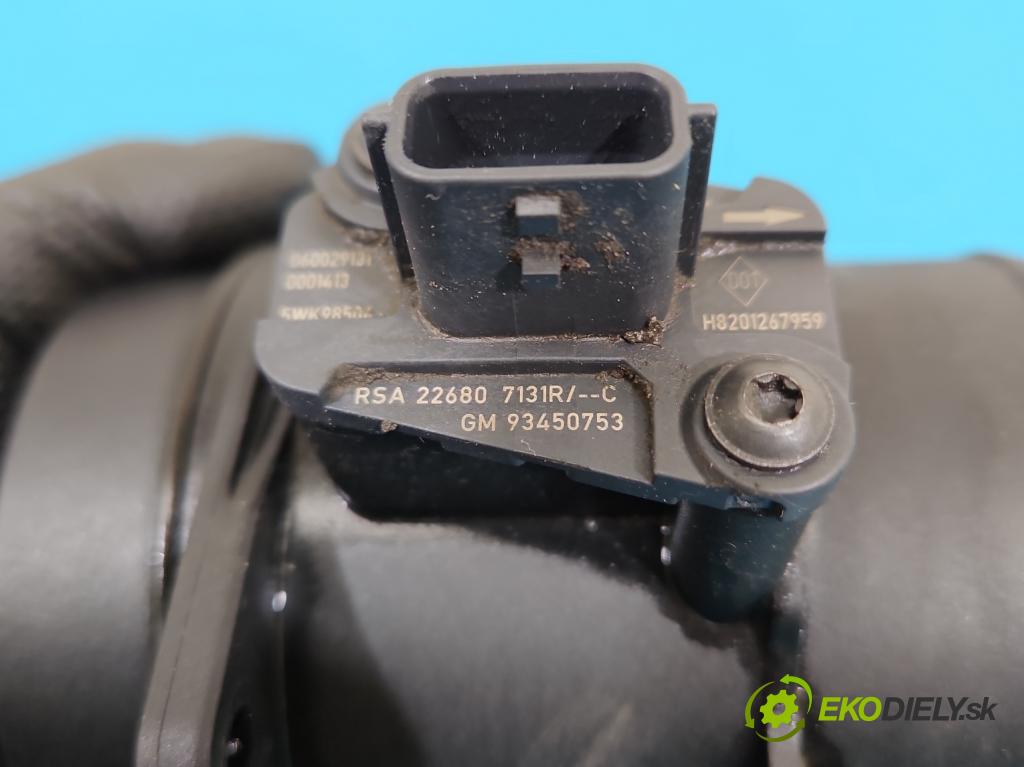 Renault Master III 2010-2024 2.3 dci 131 HP manual 96 kW 2299 cm3 5- průtokoměr: 165765213R (Váha vzduchu)