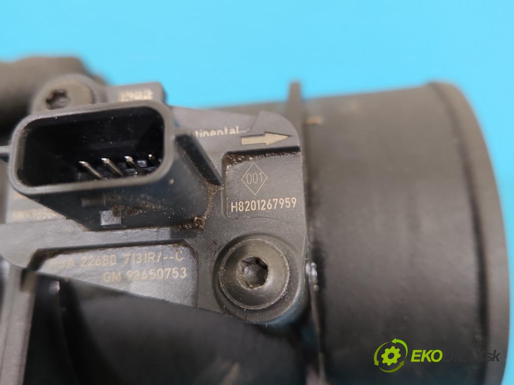 Renault Master III 2010-2024 2.3 dci 131 HP manual 96 kW 2299 cm3 5- průtokoměr: 165765213R (Váha vzduchu)