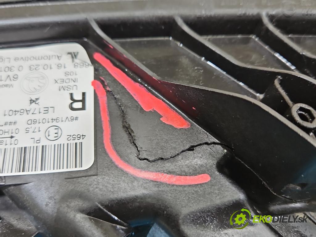 Skoda Fabia III 2014- 2021 1.0 TSI 95 hp manual 70 kW 999 cm3 5- světlo pravý 6V1941016D (Pravé přední světlo)