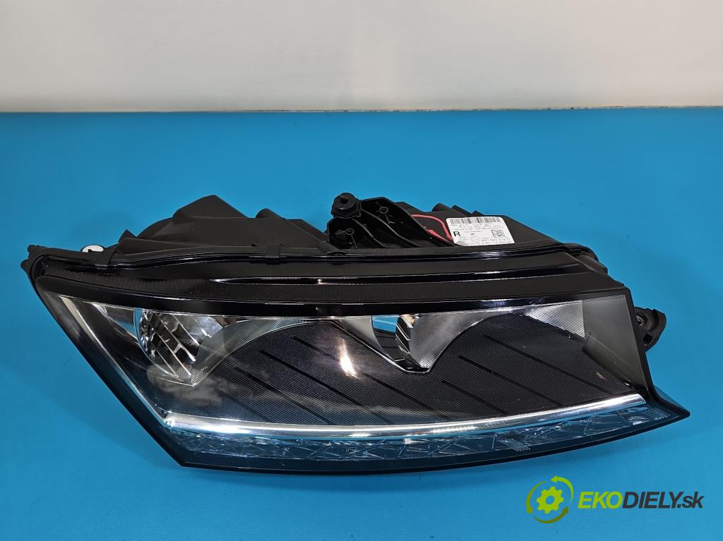 Skoda Fabia III 2014- 2021 1.0 TSI 95 hp manual 70 kW 999 cm3 5- světlo pravý 6V1941016D (Pravé přední světlo)