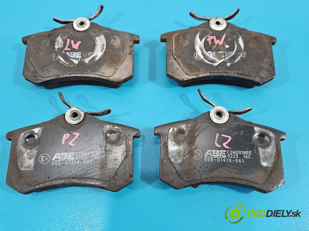 Vw Golf V 2003-2009 1.9 tdi 105 HP manual 77 kW 1896 cm3 5- Štíty: brzdové zadné