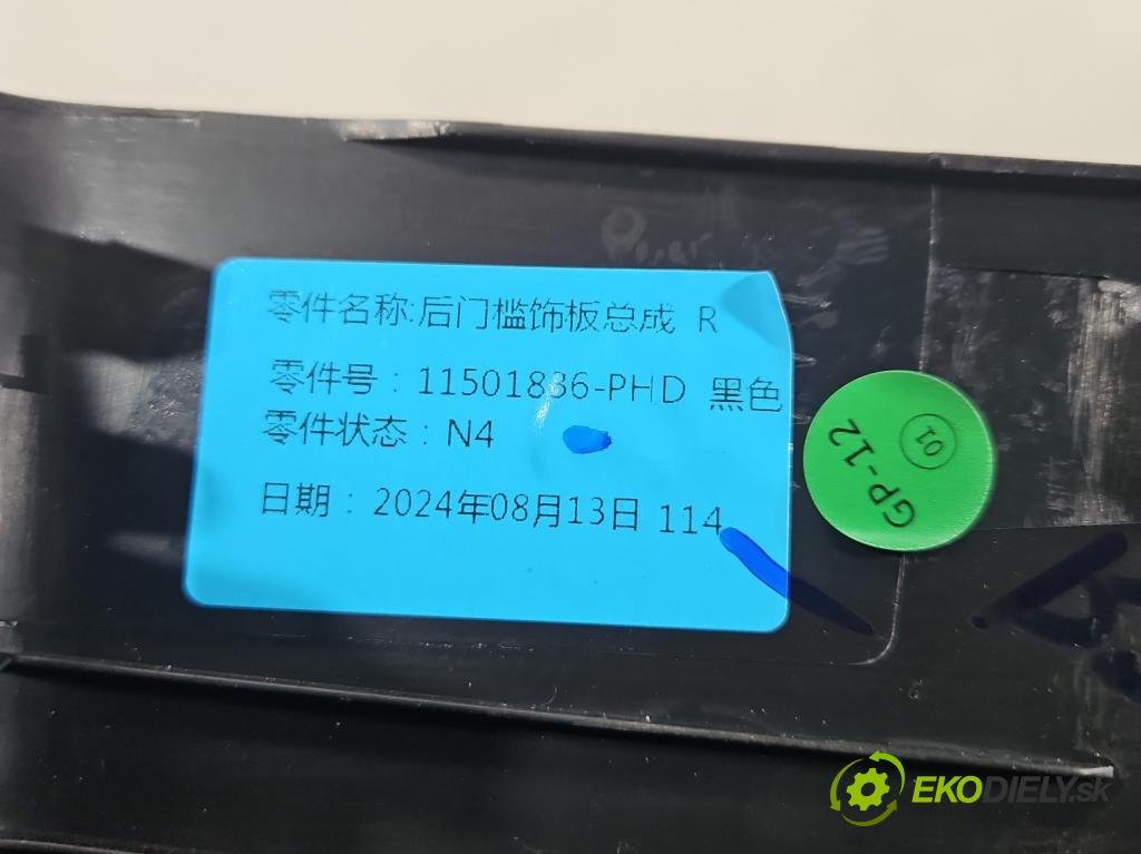 MG MG3  24- 1.5 16V 116 HP manual 85 kW 1495 cm3 5- kryt plast 11501836