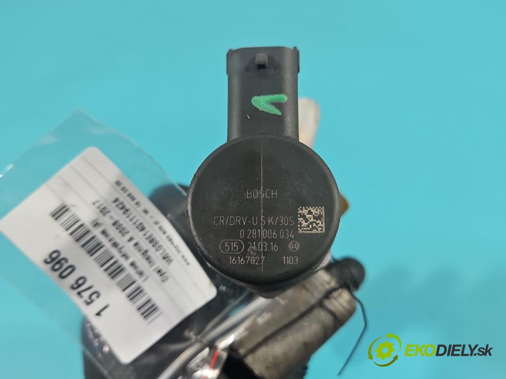 Opel Insignia A 2008-2017 2.0 cdti B20DTH: 170 HP automatic 125 kW 1956 cm3 5- lišta vstrekovacia 0445214324 (Vstrekovacia lišta)