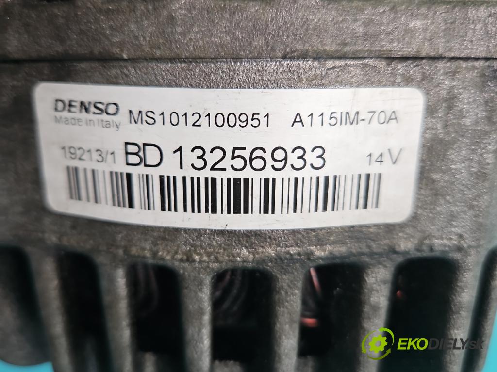 Opel Corsa D 2006-2014 1.3 cdti 75 HP manual 55 kW 1248 cm3 3- Alternator 13256933 (Alternátor)