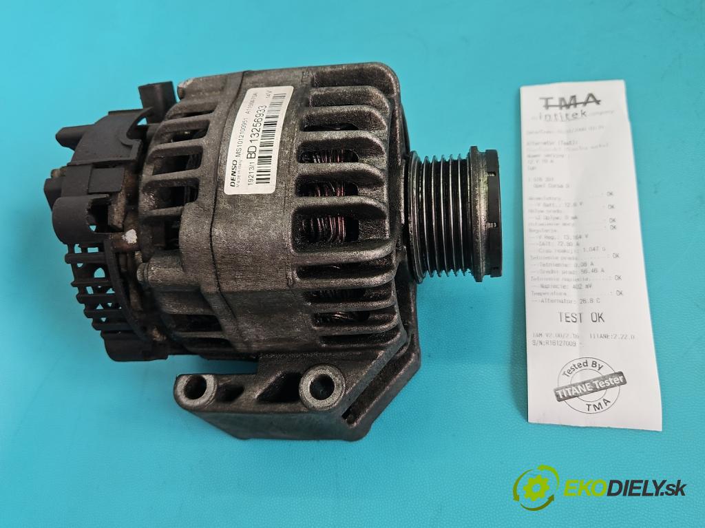 Opel Corsa D 2006-2014 1.3 cdti 75 HP manual 55 kW 1248 cm3 3- Alternator 13256933 (Alternátor)