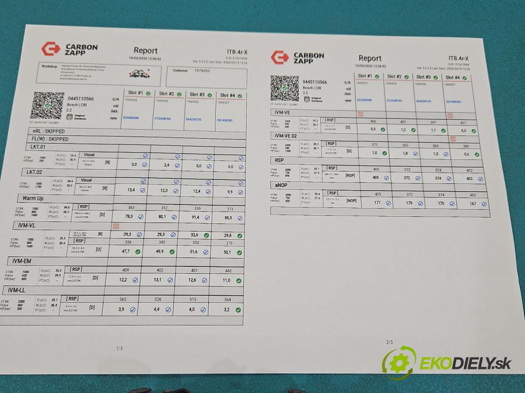 Peugeot 301 1.6 hdi 99 HP manual 73 kW 1560 cm3 4- vstrek komplet 0445110566