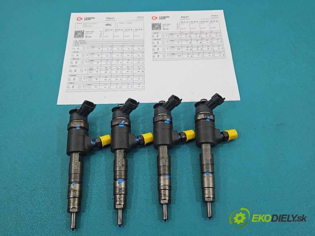 Peugeot 308 I 2007-2013 1.6 hdi 92 hp manual 68 kW 1560 cm3 5- vstřikovač komplet 0445110340