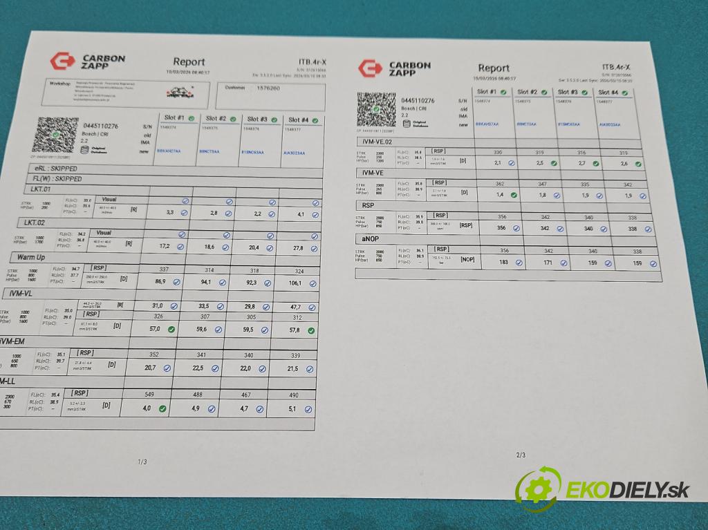 Fiat Doblo I 2001-2010 1.9 jtd 120 HP manual 88 kW 1910 cm3 5- vstrek komplet 0445110276