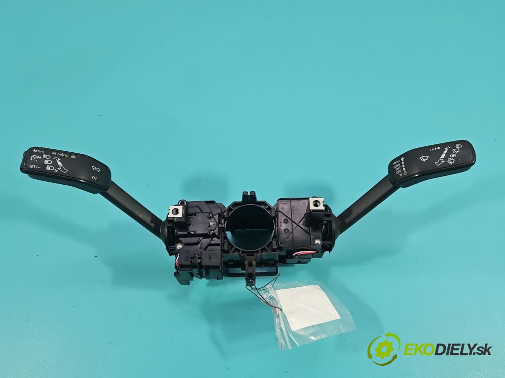 Skoda Fabia III 2014- 2021 1.0 TSI 95 hp manual 70 kW 999 cm3 5- Přepínač sdružený 2Q0953521AE (Páčky pod volantem)