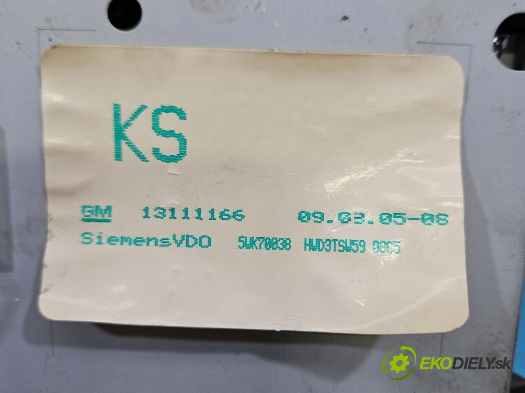 Opel Zafira B 2005-2014 1.9 cdti 150 HP manual 110 kW 1910 cm3 5- Zobrazit: 5WK70038 (Prístrojová doska)