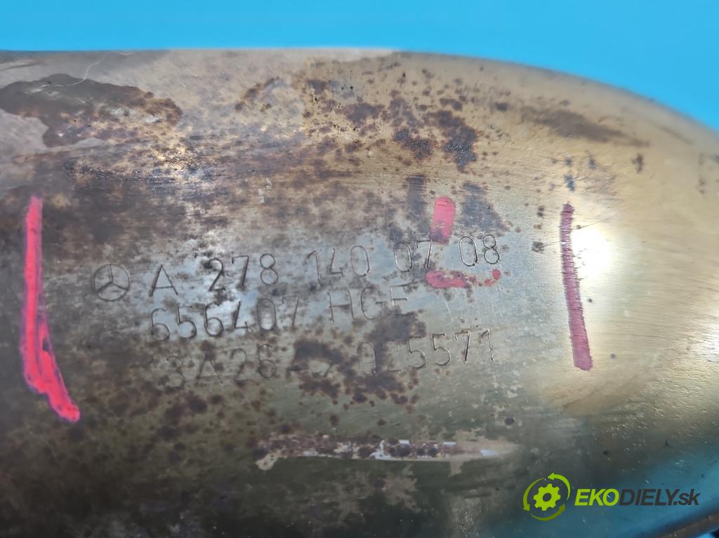 Mercedes GL II X166 2012-2015 4.7 V8 278928 340KM: automatic 250 kW 4663 cm3 5- zvod výfuk A2781400708 (Výfukové potrubie)