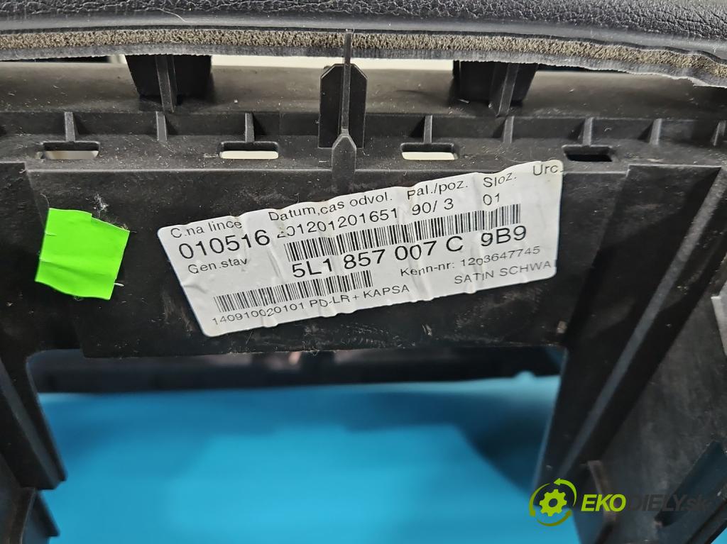 Skoda Yeti 2009-2017 2.0 tdi 110 HP manual 81 kW 1968 cm3 5- kokpit,pristrojová doska rozdeľovacia