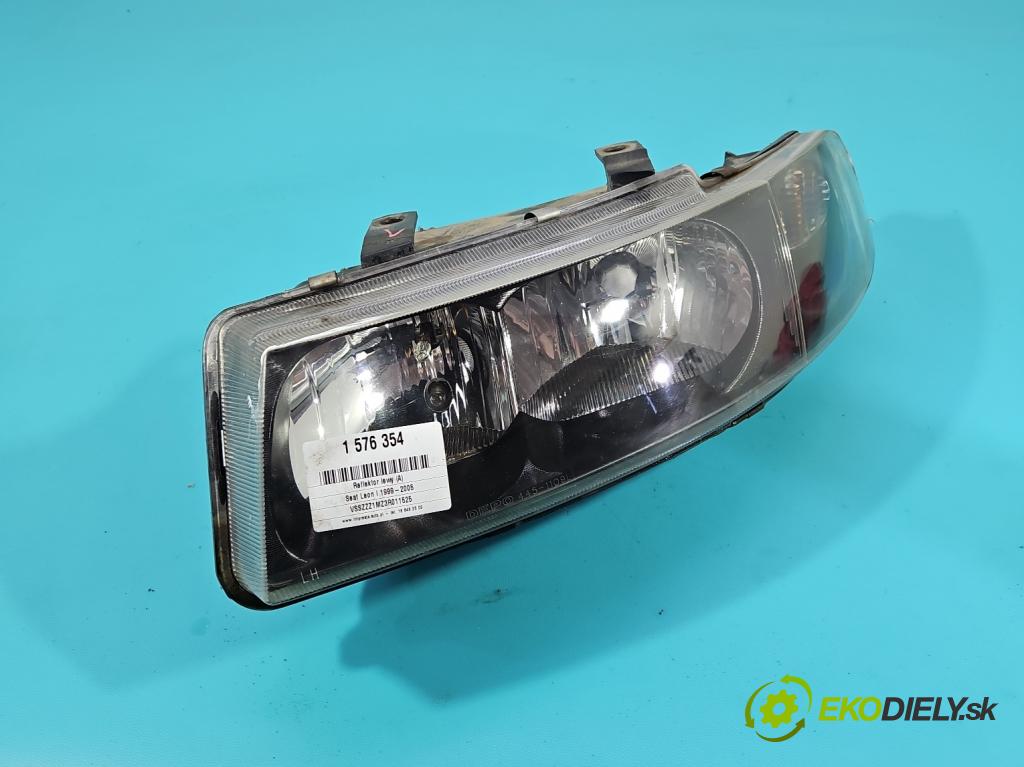 Seat Leon I 1999-2005 1.6 16V 105 HP manual 77 kW 1598 cm3 5- Reflektor: ľavý  (Kľučka dverí ostatné)