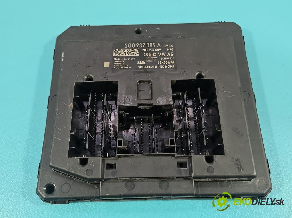 Skoda Fabia III 2014- 2021 1.0 TSI 95 HP manual 70 kW 999 cm3 5- riadiaca jednotka komfortu 2Q0937089A