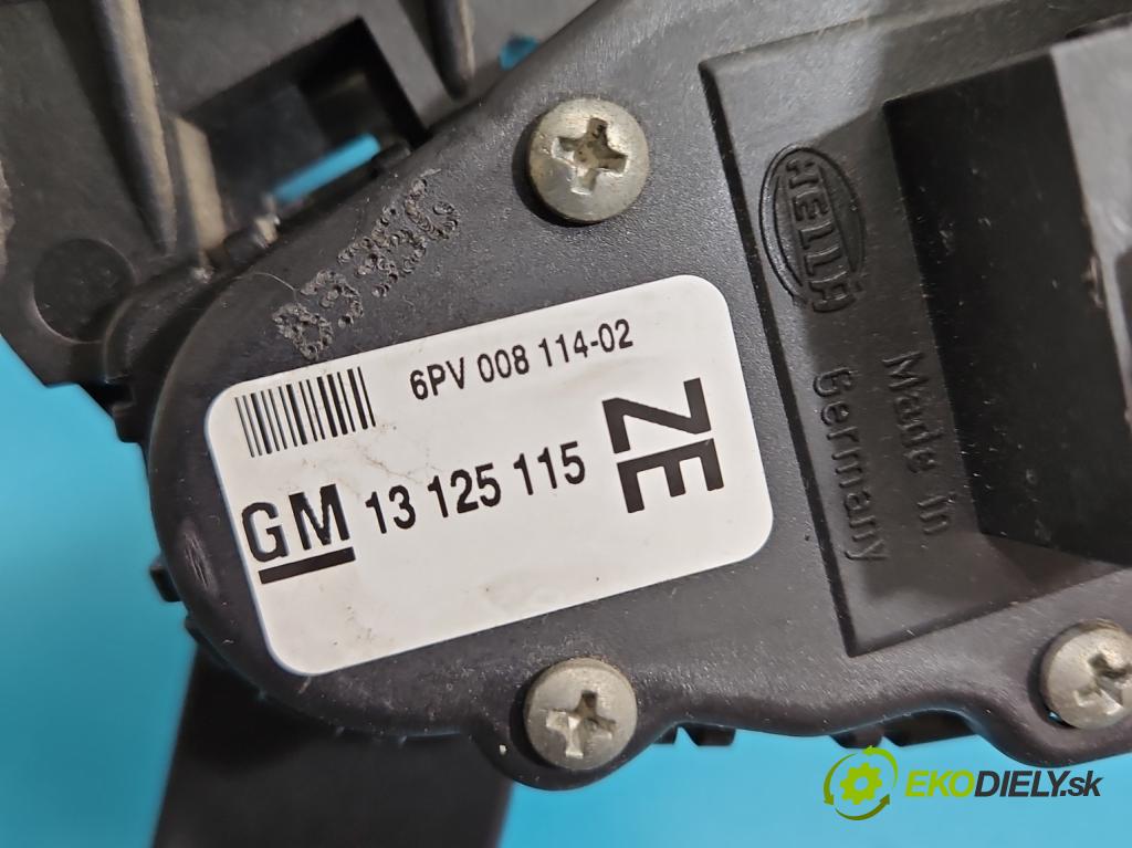 Opel Zafira B 2005-2014 1.9 cdti 150 HP manual 110 kW 1910 cm3 5- pedal plyn potenciometr: 6PV008114-02
