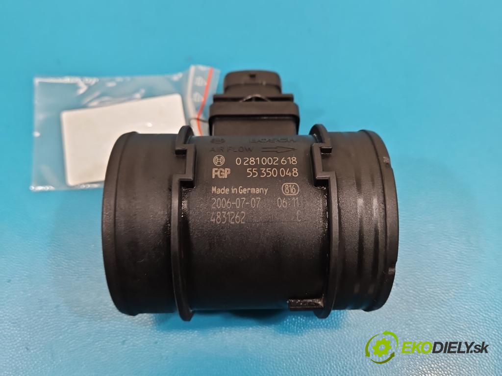 Alfa romeo 159 1.9 jtd 150 HP manual 110 kW 1910 cm3 4- průtokoměr: 0281002618 (Váha vzduchu)