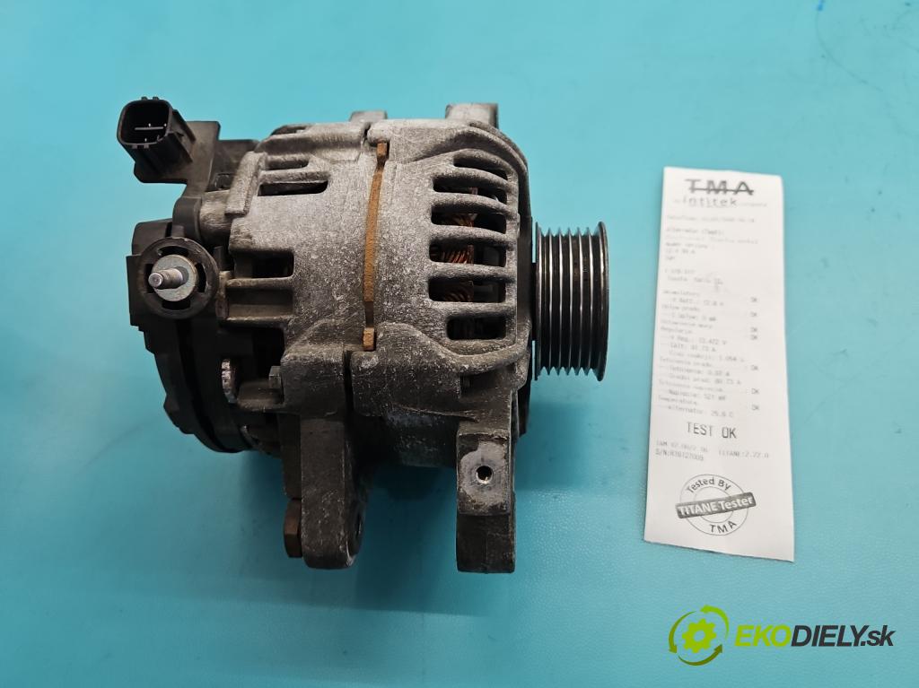 Toyota Yaris II 2005-2011 1.0 vvti 69KM manual 51 kW 998 cm3 5- Alternator  (Alternátor)