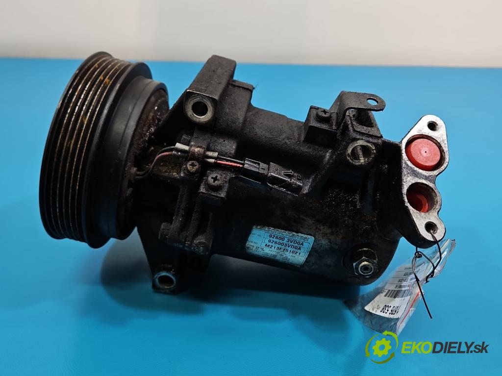 Nissan Juke I 2010-2019 1.5 dci K9K 110 HP manual 81 kW 1461 cm3 5- Kompresor: klimatizácie 92600-3VD0A (Kompresor klimatizácie)