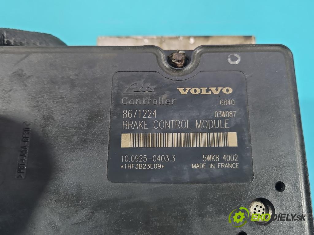 Volvo XC90 I 2002-2014 2.5 T 209KM automatic 154 kW 2521 cm3 5- čerpadlo abs 8671224 (Pumpa ABS)